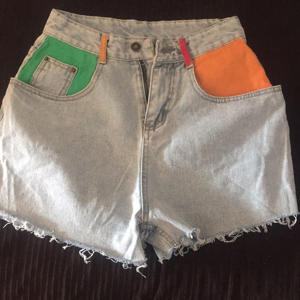 Denim shorts